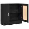vidaXL Armadio per Libri Rovere Nero 82,5 x 30,5 x 80 cm