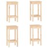 vidaXL Set da Bar 5 pz in Legno Massello di Pino