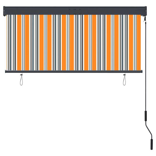 vidaXL Tenda a Rullo per Esterni 140x250 cm Giallo e Blu