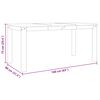 vidaXL Tavolo da Pranzo Panama 160x80x75 cm in Legno Massello di Pino