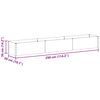 vidaXL Letto rialzato da giardino 290 x 50 x 36 cm Acciaio zincato