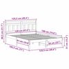 vidaXL Struttura del letto Marrone 120 x 190 cm Pino massello