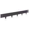 vidaXL Bordura per Prato 10 pz 100 x 15 cm Acciaio Nero
