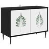 vidaXL Mobile TV HANAU 69 x 33 x 50,5 cm Rovere Nero