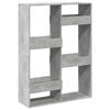 vidaXL Libreria Grigio Cemento 100x33x135 cm in Legno Multistrato