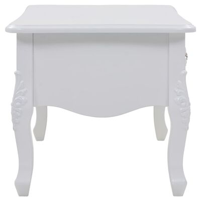 vidaXL Tavolino da Caffè 100x50x46 cm Bianco