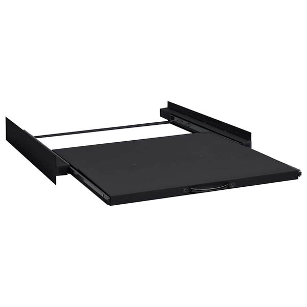 vidaXL Mensola Intermedia per Lavatrice Nero 60 x 60 x 8 cm Acciaio