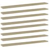 vidaXL Ripiani per Libreria 8pz Rovere Sonoma 80x10x1,5cm Multistrato