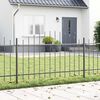 vidaXL Recinzione per Giardino 7 pcs Grigio 170 x 140 cm