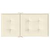 vidaXL Cuscini per Sedia 4 pz Crema 100x50x3 cm in Tessuto Oxford