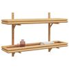 vidaXL Ripiano a Muro con lo scaffale Marrone 100 x 26 x 60 cm Bamb&ugrave;