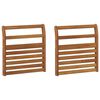vidaXL Bracciolo 2 pcs Naturale 58,5 x 8 x 60 cm