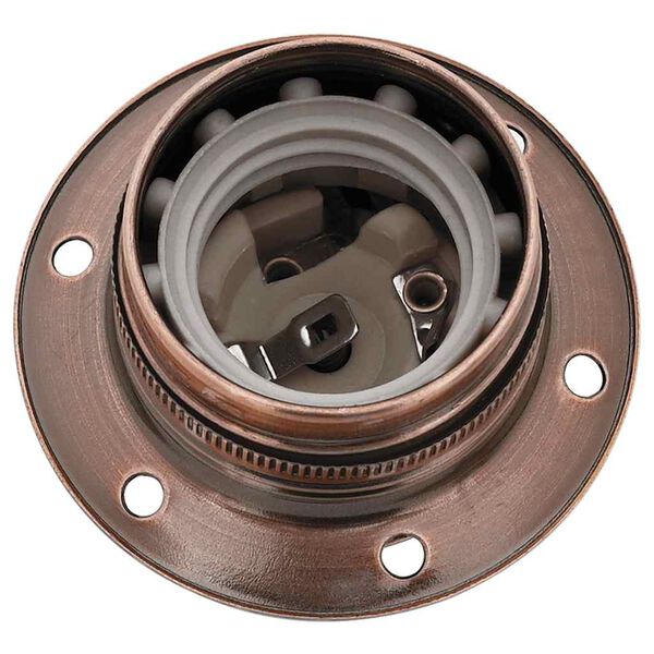 vidaXL Portalampade 2 pz Rosso Bronzo E27