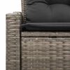 vidaXL Divano da giardino con cuscino 123 x 62 x 69 cm polyrattan