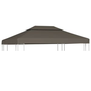 vidaXL Copertura Superiore per Gazebo a 2 Strati 310g/m&sup2; 4x3m Talpa