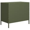 vidaXL Credenza Verde Oliva 68x39x58,5 cm in Acciaio Laminato a Freddo