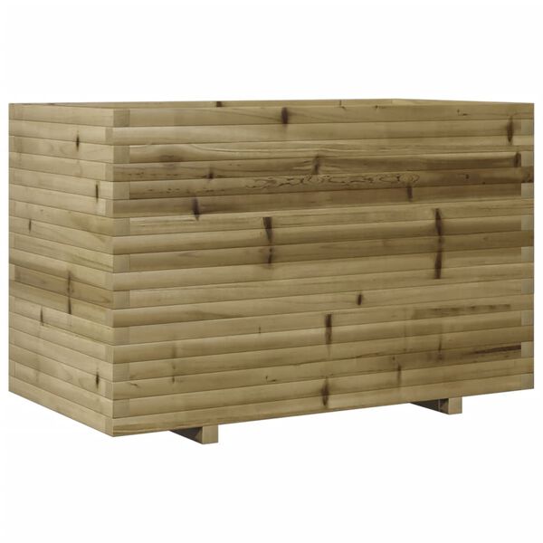 vidaXL Fioriera da Giardino 110x60x72 cm in Legno di Pino Impregnato