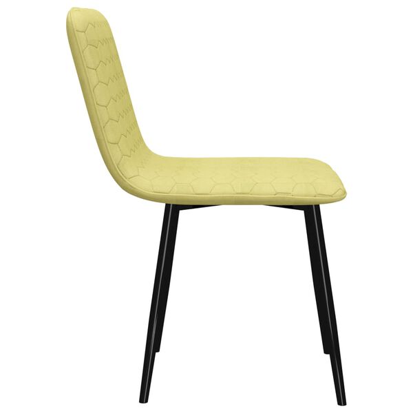 vidaXL Sedie da Pranzo 2 pz Verdi in Tessuto