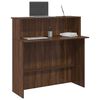 vidaXL Banco Reception Rovere Marrone 100x50x103,5cm Legno Multistrato