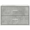 vidaXL Armadio con 2 Cassetti Grigio Cemento 60x31x40 cm in Truciolato