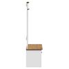 vidaXL Mobile da Ingresso con Ganci BODO Bianco e Marrone 50x40x157 cm