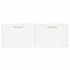 vidaXL Mobile a Parete Bianco 100x36,5x35 cm in Legno Multistrato