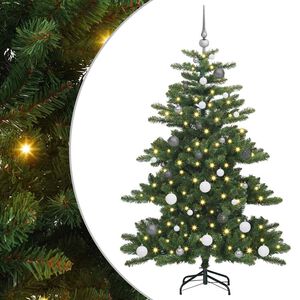 vidaXL Albero di Natale Artificiale con Rami Pieghevoli Verde 150 cm