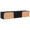vidaXL Armadio in Legno Nero 150 x 39 x 30 cm Legno multistrato
