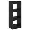 vidaXL Armadio per Libri Rovere nero 40 x 30 x 103 cm