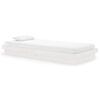 vidaXL Giroletto Bianco in Legno Massello 90x200 cm