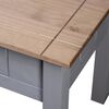 vidaXL Comodino Grigio 50,5x50,5x52,5 cm in Legno di Pino Panama Range
