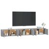 vidaXL Mobili Porta TV a Parete 3 pz Grigio Sonoma 100x34,5x40 cm