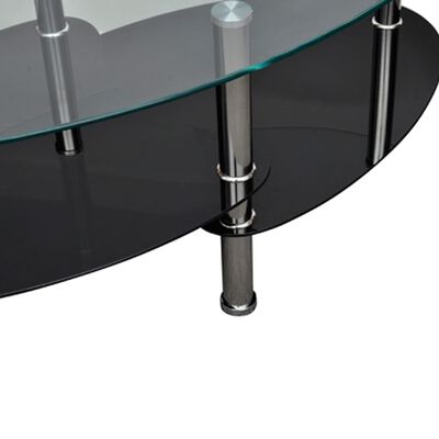 vidaXL Tavolino da Caffè con Design Esclusivo Nero
