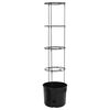 vidaXL Vaso a Torre per Pomodori Antracite &Oslash;39x150 cm Polipropilene