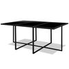vidaXL Set da Pranzo da Giardino 11 pz con Cuscini in Polyrattan Nero