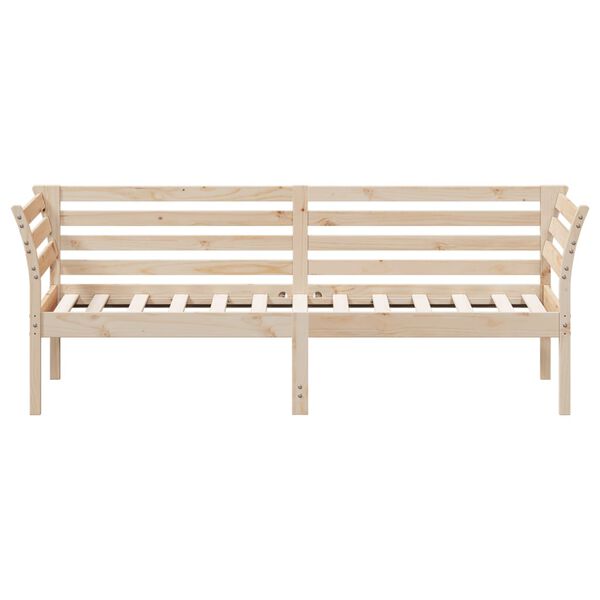 vidaXL Dormeuse senza Materasso 90x190 cm in Legno Massello di Pino