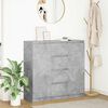 vidaXL Credenza con Cassetti Grigio Cemento 100,5x35x98,5cm Truciolato