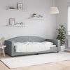 vidaXL Letto da Giorno Grigio Chiaro 90x200 cm in Tessuto