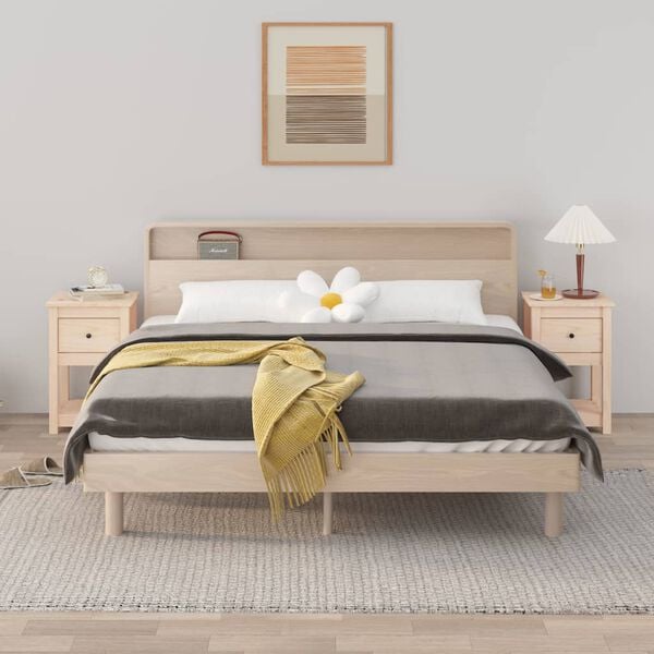 vidaXL Comodini 2 pz 40x35x61,5 cm in Legno Massello di Pino