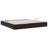 vidaXL Letto con Contenitore con materasso Nero 200 x 200 cm Velluto