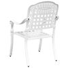 vidaXL Sedia da Giardino 2 pcs Bianco 55 x 56.5 x 91cm Alluminio