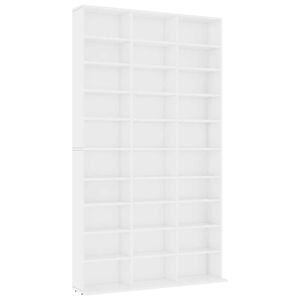 vidaXL Armadietto TV Bianco 102x23x177,5 cm in Legno Multistrato