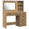 vidaXL Tavolo da Trucco Marrone 78.5 x 41 x 135 cm Legno multistrato