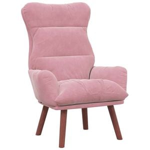 vidaXL poltrona Rosa 69 x 74 x 93 cm Velluto