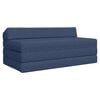 vidaXL Divano Letto Pieghevole Blu 120 x 60 x 49 cm Tessuto