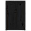 vidaXL Contenitore per Bucato Nero 88,5x44x66 cm Legno Massello Pino