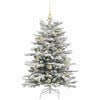 vidaXL Albero di Natale Artificiale con Rami Pieghevoli Bianco 120 cm