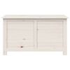 vidaXL Scatola Cuscini Esterno Bianco 100x50x56cm Legno Massello Abete