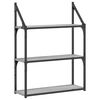 vidaXL Scaffale Parete 3Ripiani Grigio Sonoma 60x21x78,5cm Multistrato