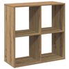 vidaXL Libreria Divisorio Rovere Artigianale 69,5x29x69,5cm Truciolato